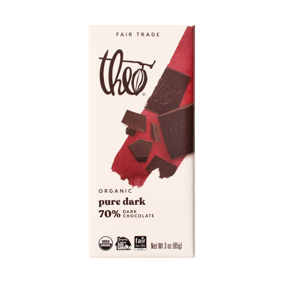Pure Dark 70% Dark Chocolate 3-Pack
